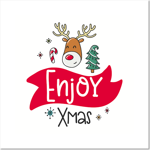 Enjoy Xmas Wall Art by JoyFabrika